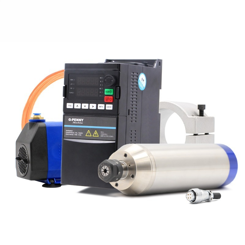 2.2Kw Water Cooled Spindle Kit Vfd - 2.2kw ER20 D80 12000rpm/24000rpm 400Hz/800Hz Metal