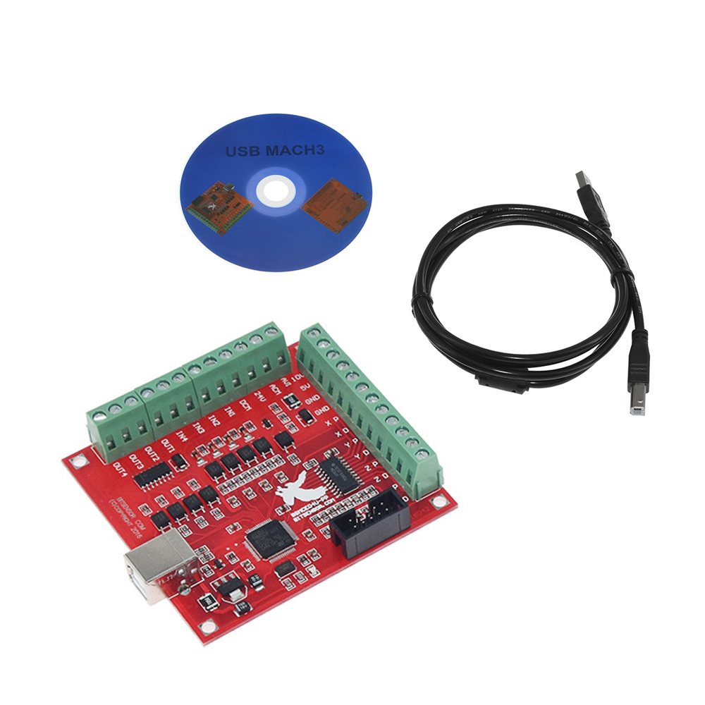 Mach3 Usb Cnc Controller 4 Axis 100Khz - MACH3 CNC USB 100Khz Breakout Board