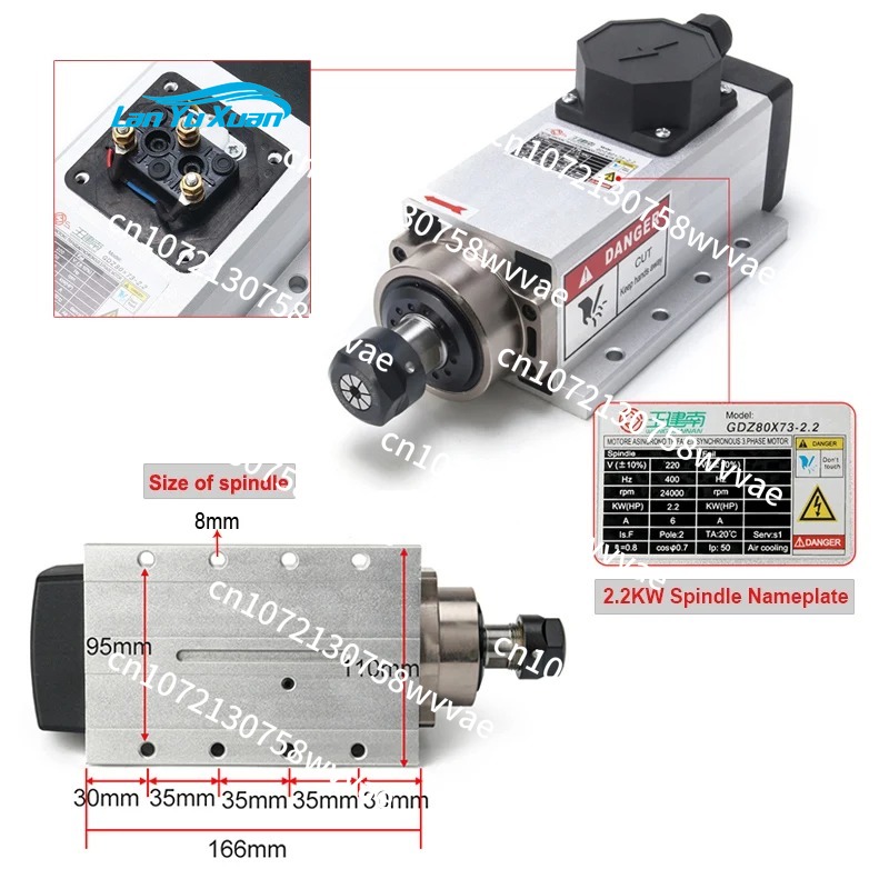 1.5KW 110V CNC Air-Cooled Spin - Air Cooled 1.5Kw Spindle Motor Inverter 110V review and price