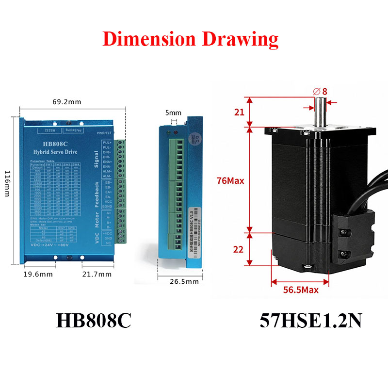 1.2N.m Nema23 Closed Loop Step - Nema 23 Closed Loop Stepper Motor Driver Kit review and price