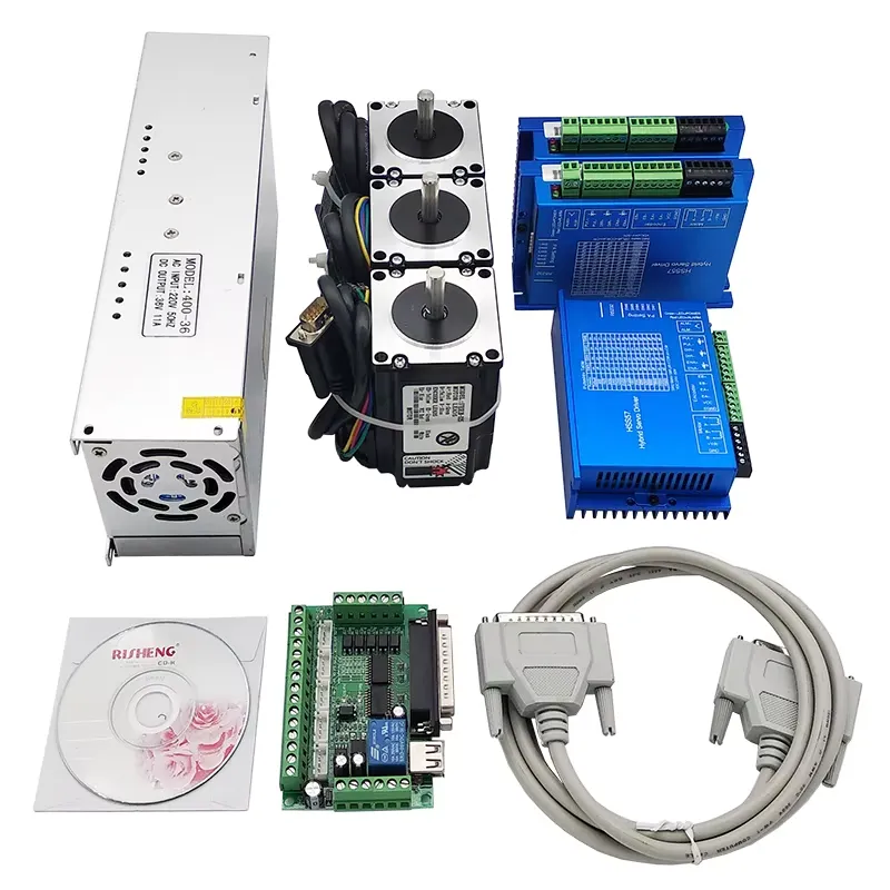 3 Axis 2N.m Nema23 CNC Kit Ser - Nema 23 Closed Loop Stepper Motor Driver Kit review and price