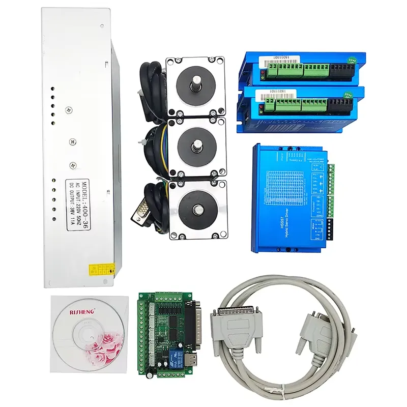 3 Axis 2N.m Nema23 CNC Kit Ser - Nema 23 Closed Loop Stepper Motor Driver Kit review and price