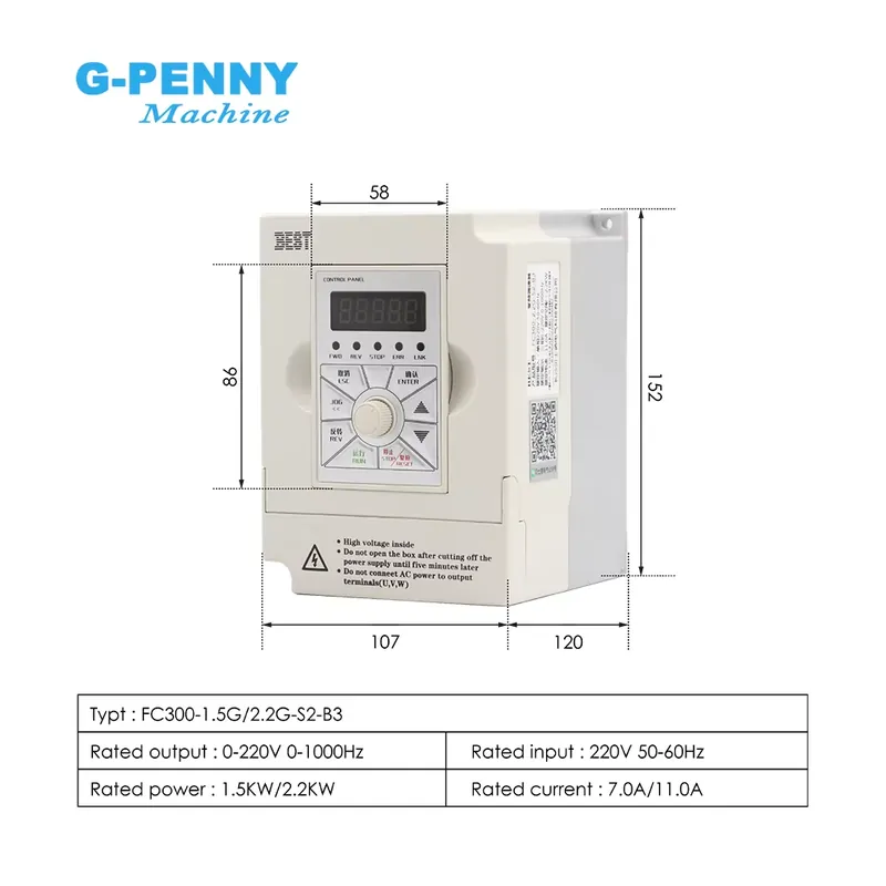 G-penny 2.2KW ER20 D80 Wood Wo - 2.2Kw Water Cooled Spindle Kit Vfd review and price