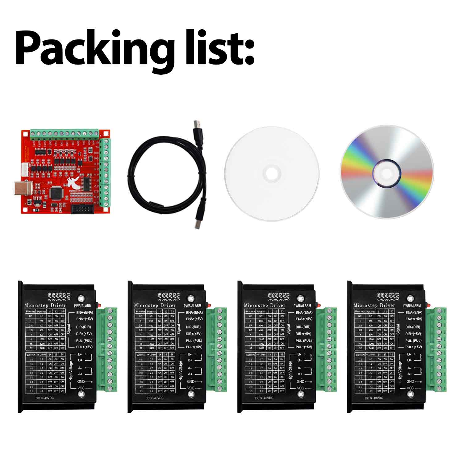 4PCS Stepper Motor Driver TB66 - Mach3 Usb Cnc Controller 4 Axis 100Khz review and price