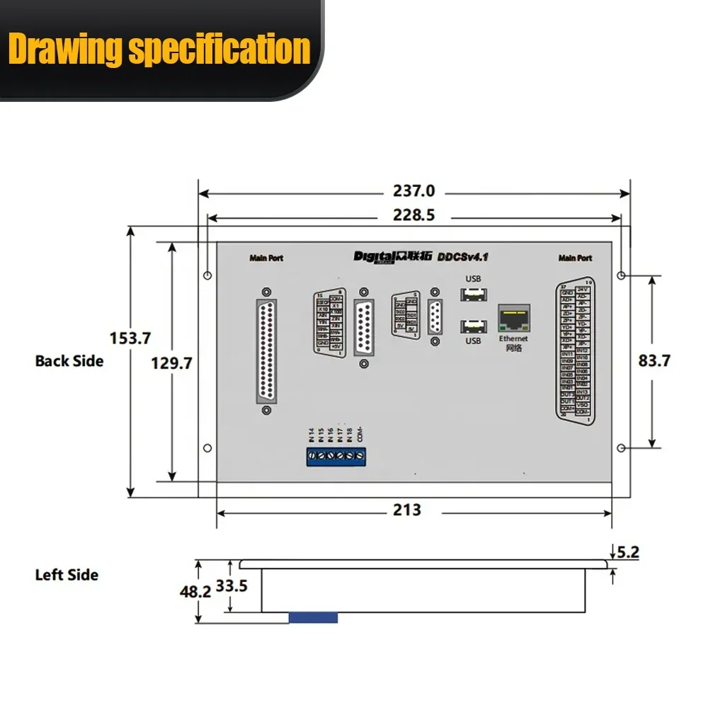 2026 HLTNC Newest DDCS V4.1 CN - Ddcs V4.1 4 Axis Cnc Offline Controller review and price