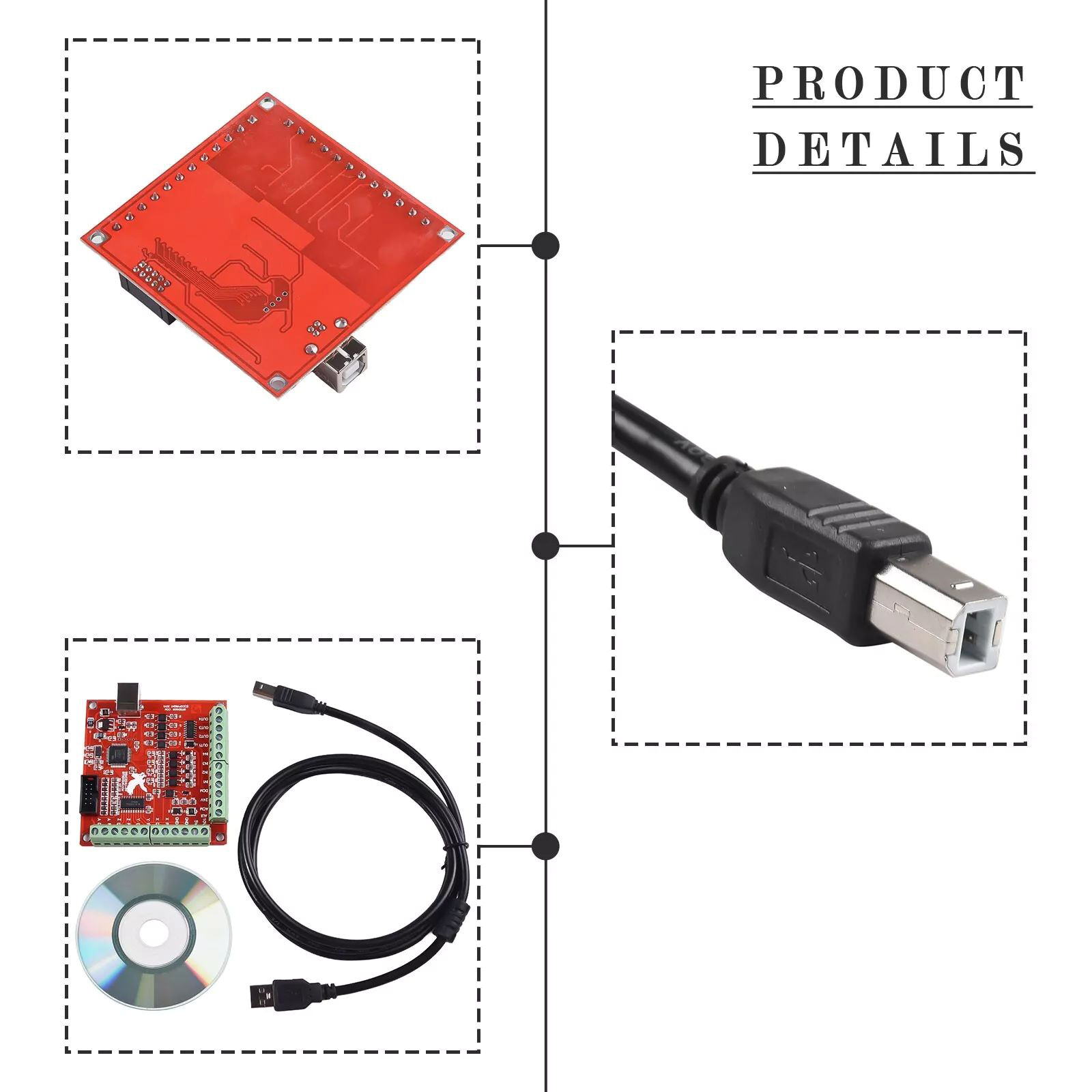 USB CNC 4-Axis Motion Control  - Mach3 Usb Cnc Controller 4 Axis 100Khz review and price