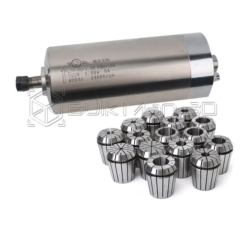 High Quality 2.2KW 220V/110V W - Er20 Collet Chuck Spindle Motor 220V review and price