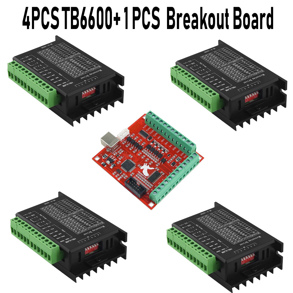 4PCS Stepper Motor Driver TB66 - Mach3 Usb Cnc Controller 4 Axis 100Khz review and price