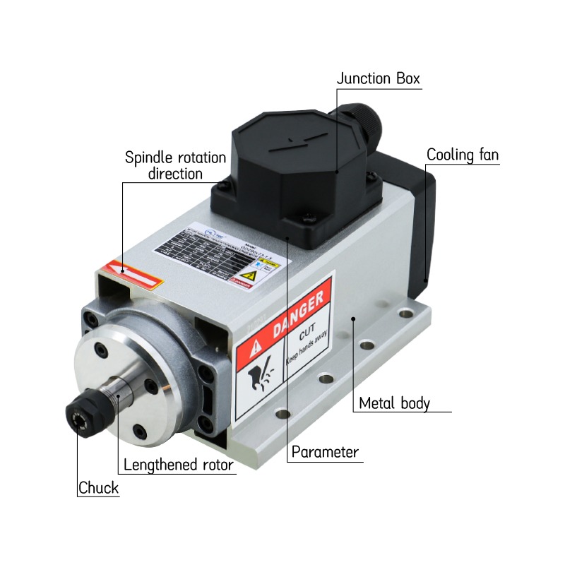CNC Milling Machine Spindle Mo - Er20 Collet Chuck Spindle Motor 220V review and price