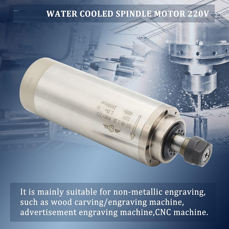2.2KW 1.5KW CNC Spindle Motor  - Er20 Collet Chuck Spindle Motor 220V review and price